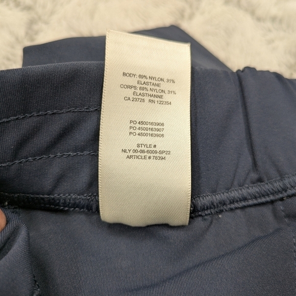 Babaton The Group Pants Womens L Blue Navy High Rise Sweat Wicking Weekender - Picture 8 of 9